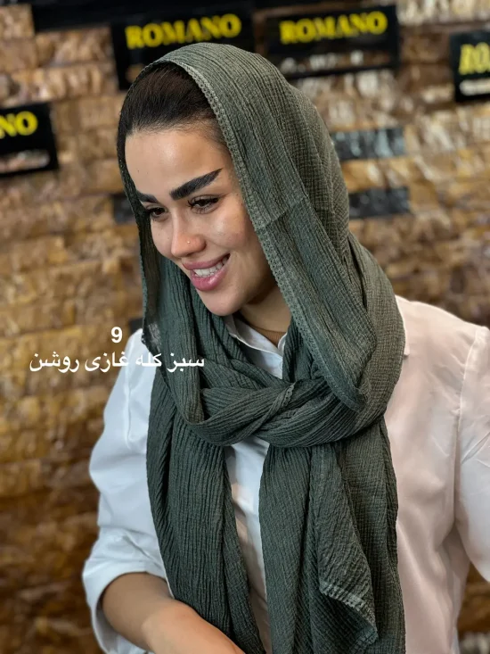 شال پلیسه لبه دانتل شال و روسری رومانو