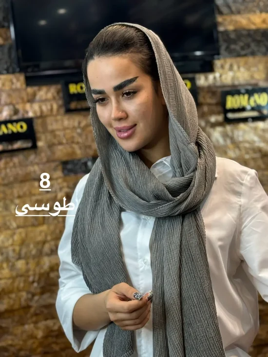 شال پلیسه لبه دانتل شال و روسری رومانو