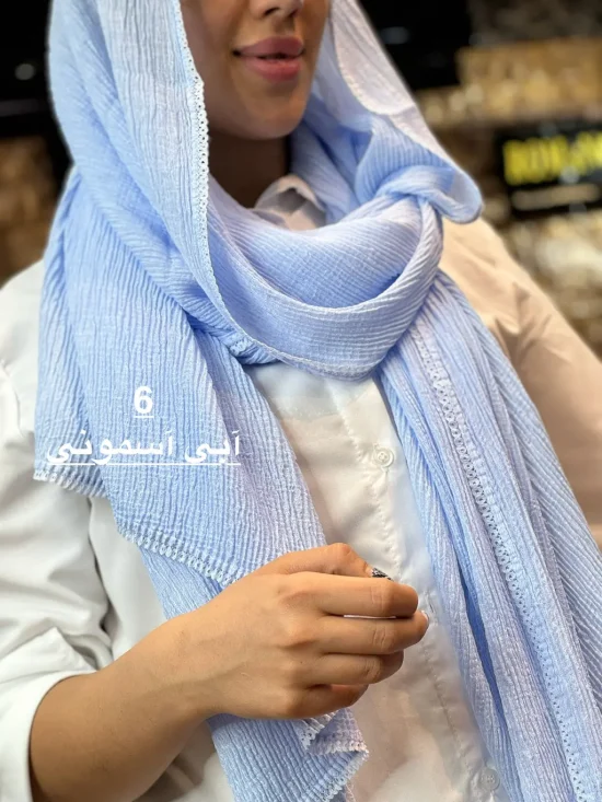 شال پلیسه لبه دانتل شال و روسری رومانو
