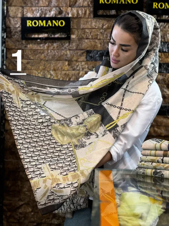 شال مجلسی برند دیور شال و روسری رومانو