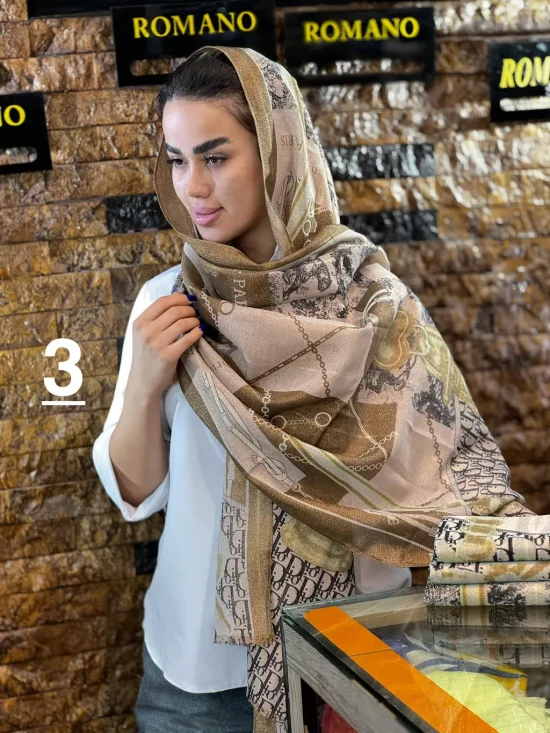 شال مجلسی برند دیور شال و روسری رومانو