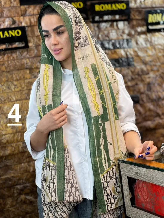 شال مجلسی برند دیور شال و روسری رومانو