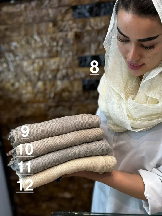شال حریر نخ میله ای شال و روسری رومانو