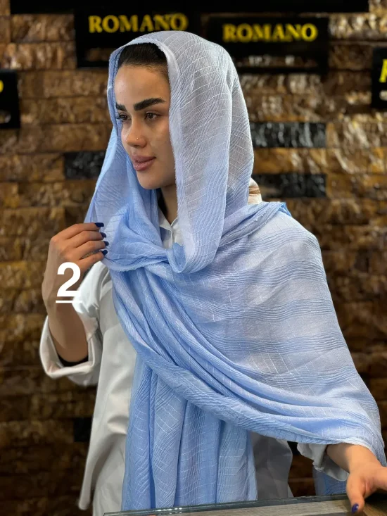 شال پلیسه مورب شال و روسری رومانو