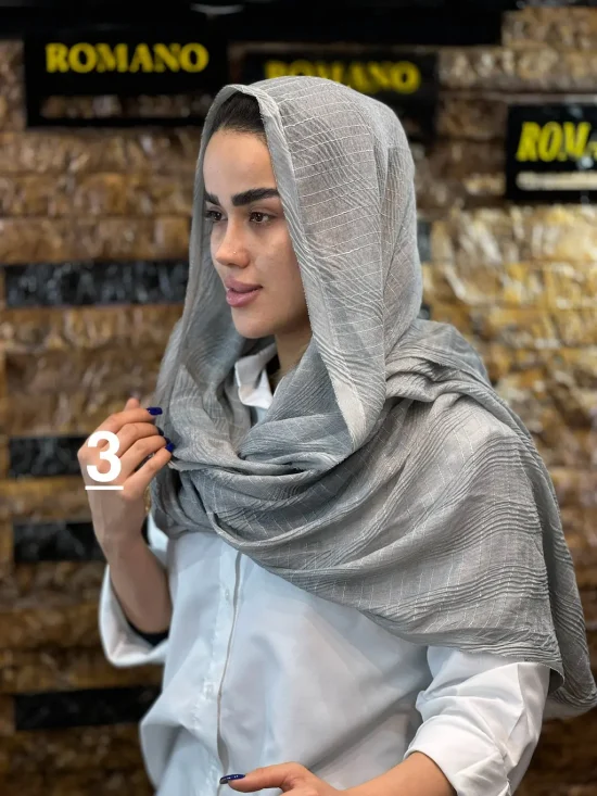 شال پلیسه مورب شال و روسری رومانو
