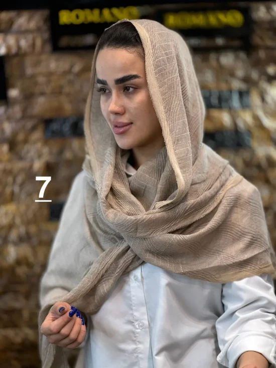 شال پلیسه مورب شال و روسری رومانو