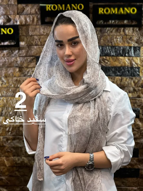 شال ابریشم میله ای شال و روسری رومانو
