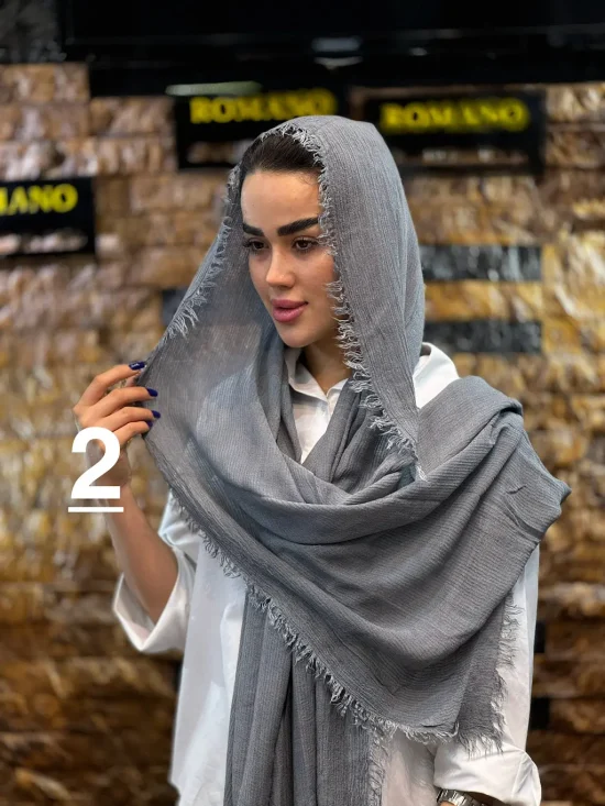 شال کنفی وارداتی شال و روسری رومانو