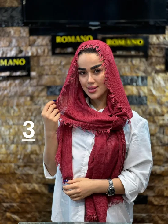 شال کنفی وارداتی شال و روسری رومانو