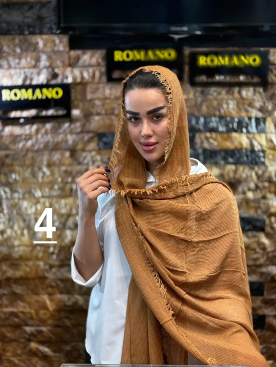 شال کنفی وارداتی شال و روسری رومانو