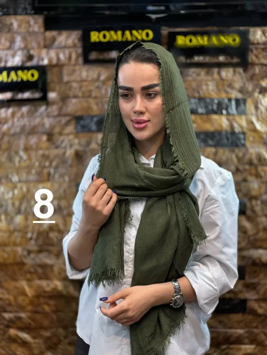 شال کنفی وارداتی شال و روسری رومانو