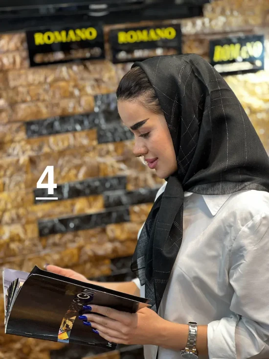 روسری مزونی قده نود شال و روسری رومانو