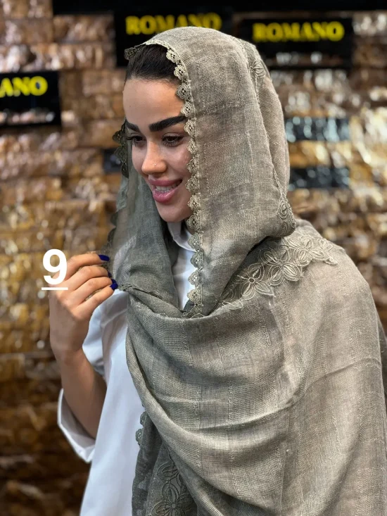شال گلبرگ برجسته شال و روسری رومانو
