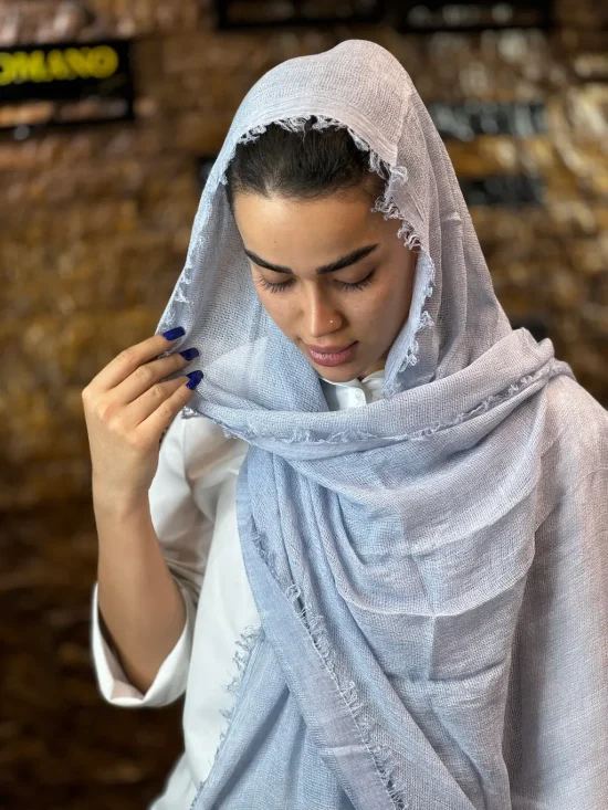 شال کنفی ساده شال و روسری رومانو