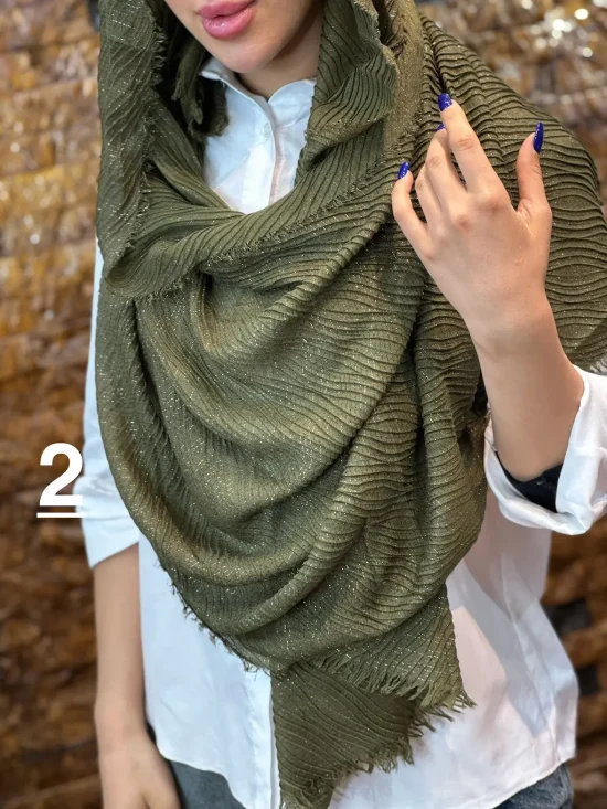 شال نخ پلیسه شال و روسری رومانو