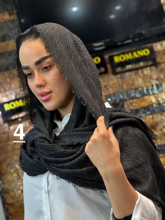 شال نخ پلیسه شال و روسری رومانو
