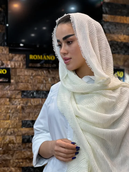 شال نخ پلیسه شال و روسری رومانو