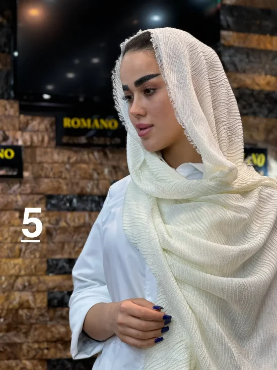 شال نخ پلیسه شال و روسری رومانو