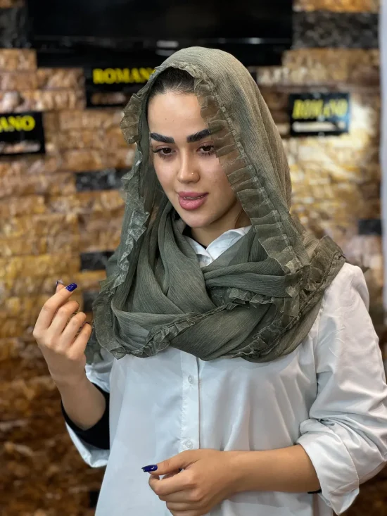 شال حریر کریشه شال و روسری رومانو