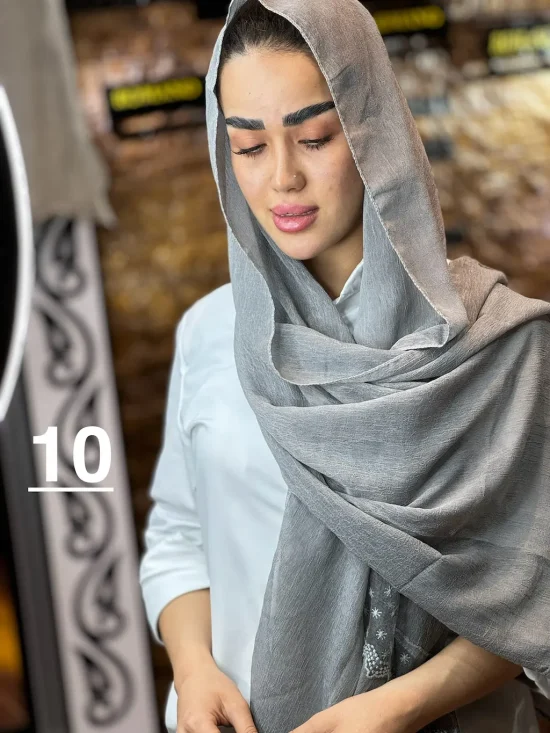 شال حریر دستک دانتلی شال و روسری رومانو