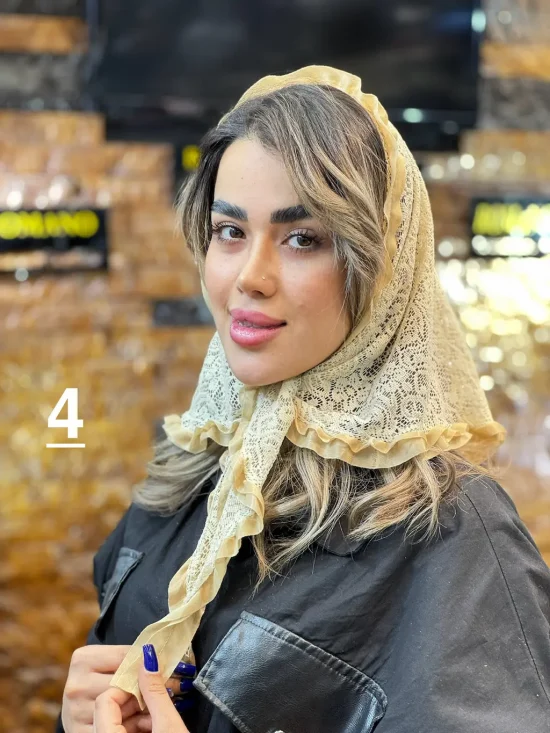 روسری سه گوش گیپوری شال و روسری رومانو