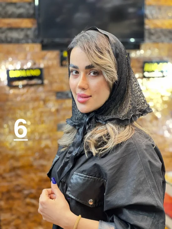 روسری سه گوش گیپوری شال و روسری رومانو