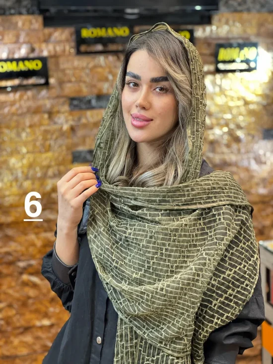 شال توری مخملی شال و روسری رومانو
