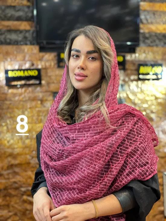 شال توری مخملی شال و روسری رومانو