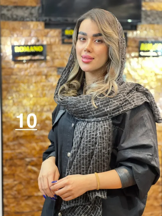 شال توری مخملی شال و روسری رومانو
