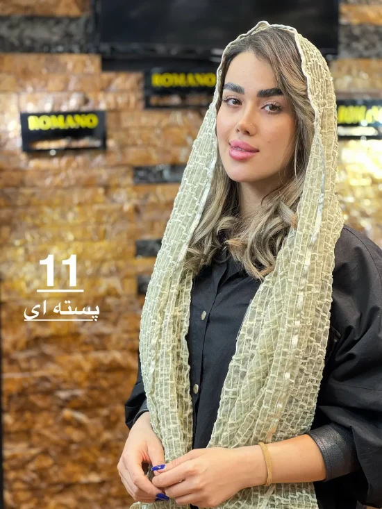 شال توری مخملی شال و روسری رومانو