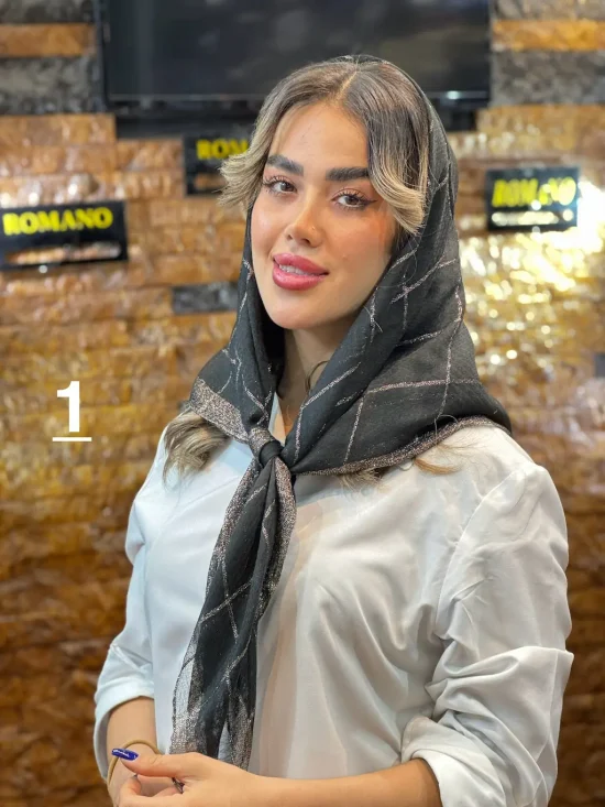 روسری نخ لمه شال و روسری رومانو