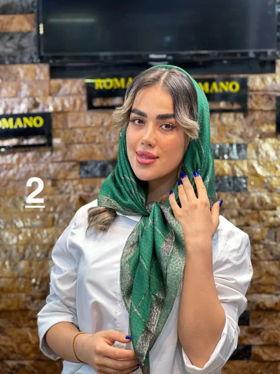 روسری نخ لمه شال و روسری رومانو