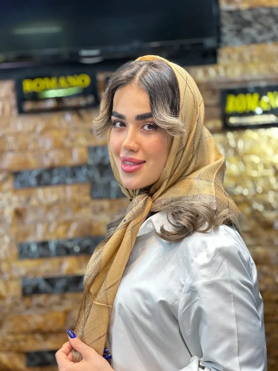 روسری نخ لمه شال و روسری رومانو