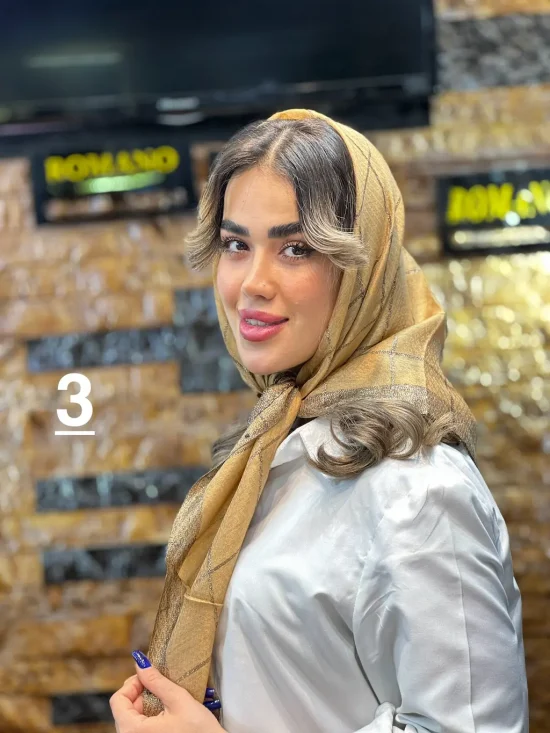 روسری نخ لمه شال و روسری رومانو