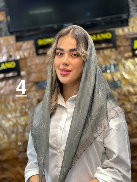 روسری نخ لمه شال و روسری رومانو
