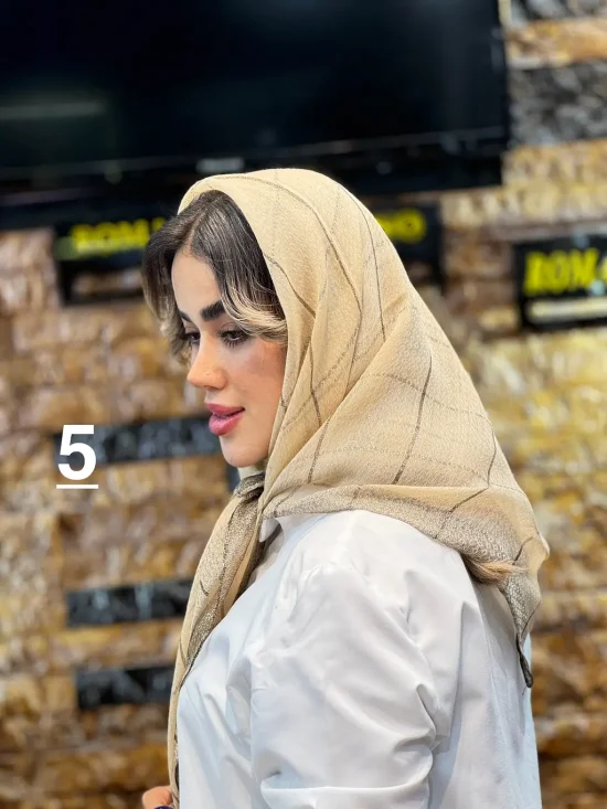 روسری نخ لمه شال و روسری رومانو