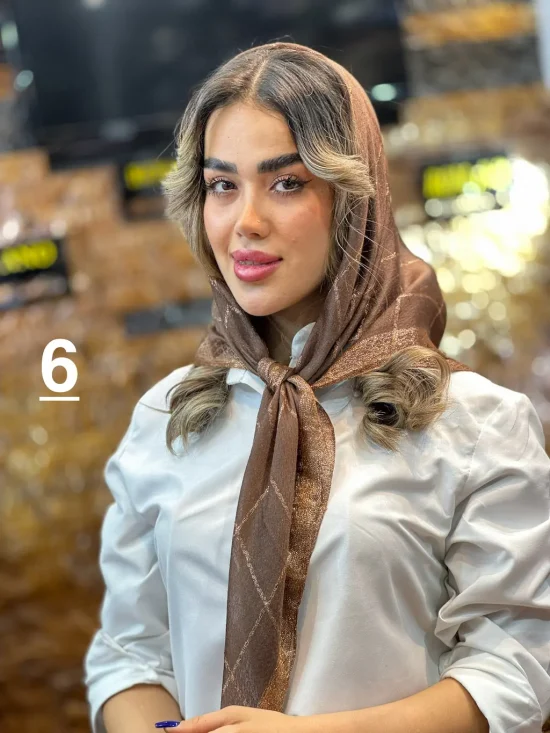 روسری نخ لمه شال و روسری رومانو