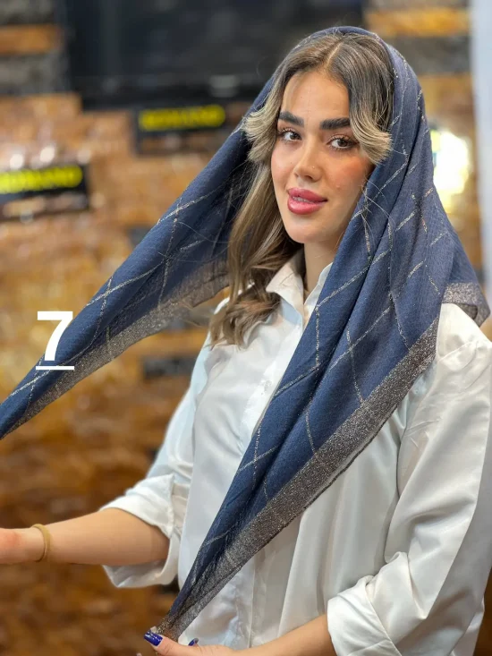 روسری نخ لمه شال و روسری رومانو