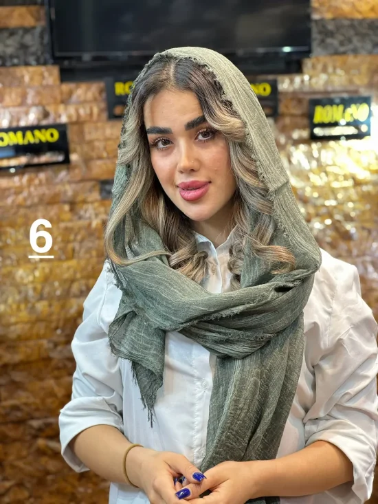 شال کنفی ساده شال و روسری رومانو