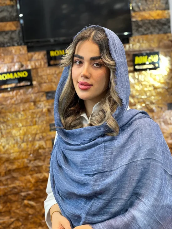 شال کنفی ساده شال و روسری رومانو