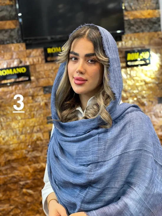 شال کنفی ساده شال و روسری رومانو