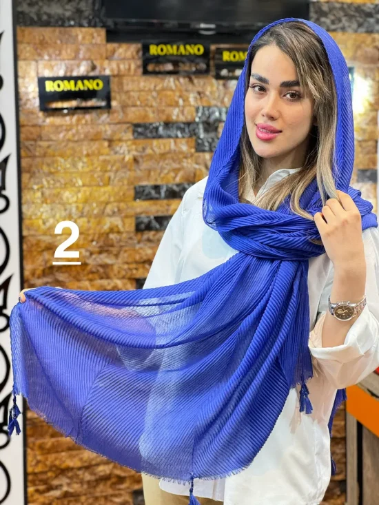 شال پلیسه بامبو شال و روسری رومانو