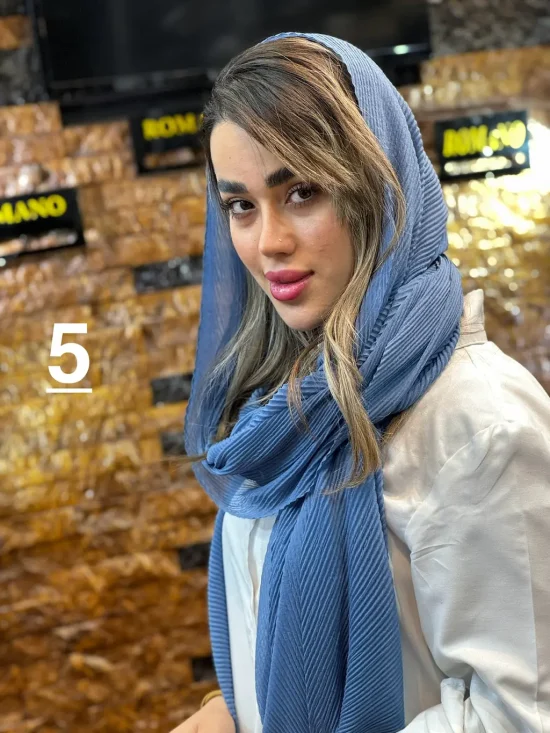 شال پلیسه بامبو شال و روسری رومانو