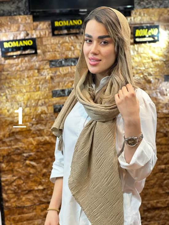 شال پلیسه برشکا شال و روسری رومانو