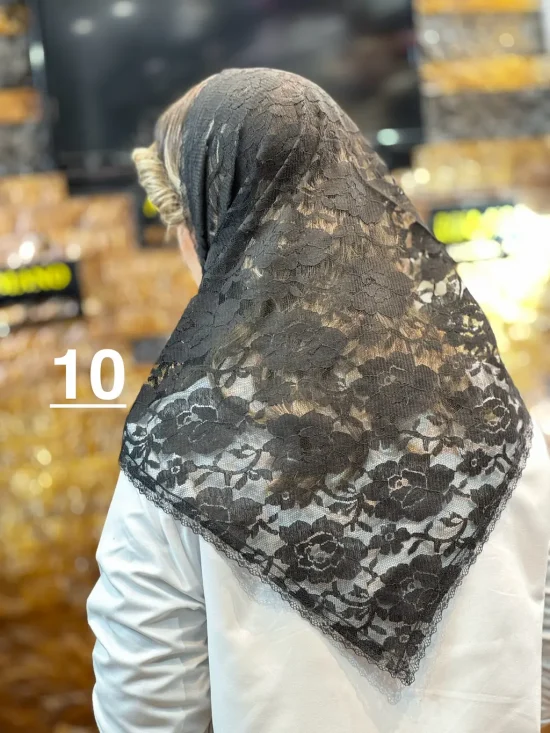 روسری سه گوش گیپور شال و روسری رومانو