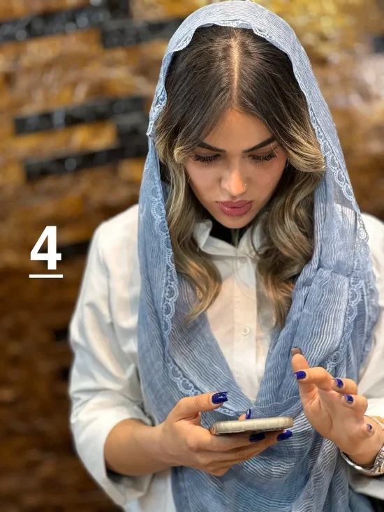 شال مزونی حریر کبریتی شال و روسری رومانو