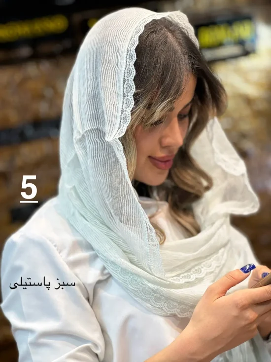شال مزونی حریر کبریتی شال و روسری رومانو