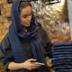 شال حصیری سورمه ای