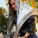 روسری بنفشه