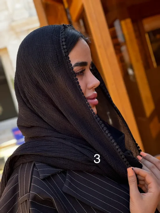 شال مشکی برشکا شال مشکی برشکا
